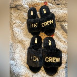 Bridal party “I do crew” slippers